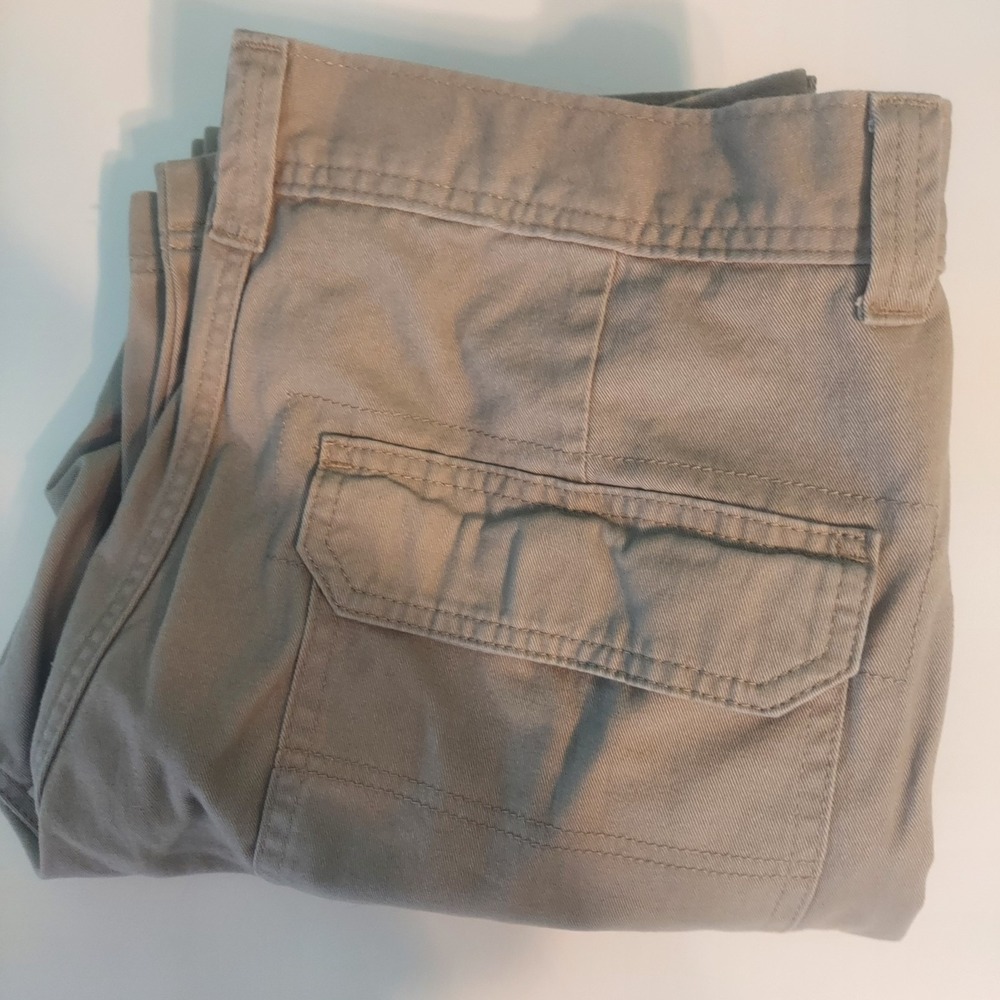 Wrangler Mens Tan Denim Cargo Pants 130273‎